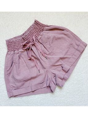 Forever 21 Blush Mauve Linen Shorts